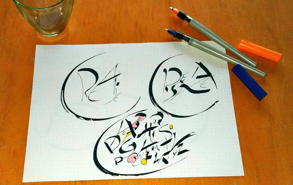 kalligrafisch schrijfcafé